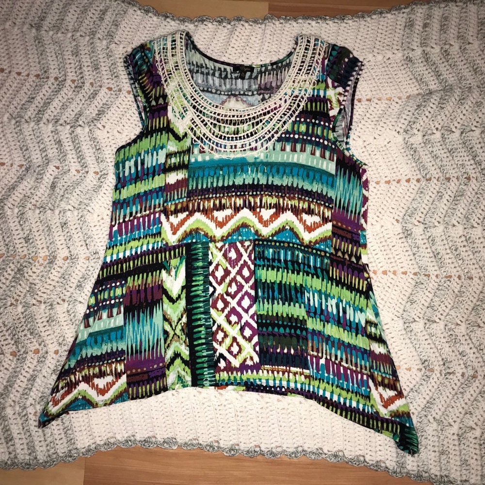 Like New - Cupio Multi Color Top - Sz XL
